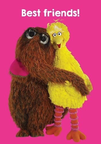 Big Bird & Snuffleupagus Sesame Street Best Friends Greeting Card